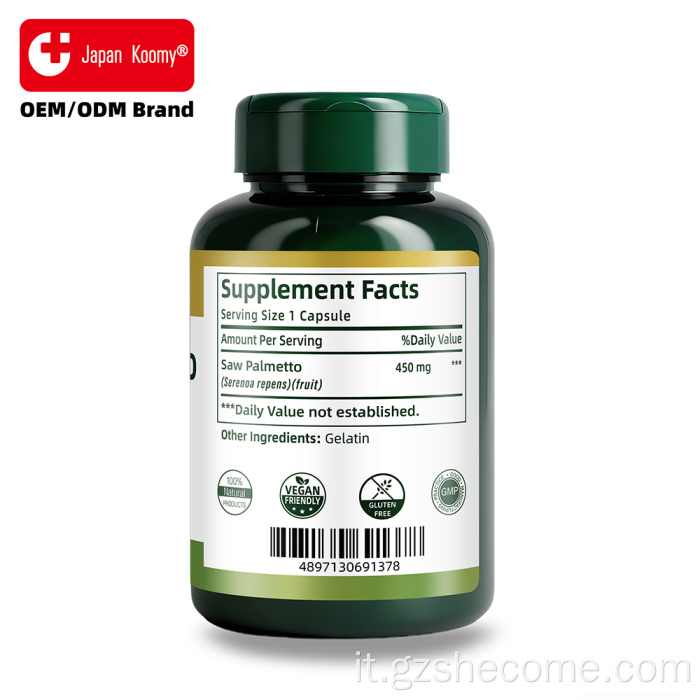 Shecome Saw Palmetto 250 capsule per la salute delle vie urinarie